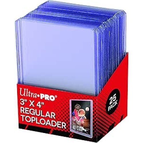 Ultra Pro - 3 x 4 Inch Toploaders Clear 25 Pack